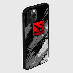 Чехол для iPhone 12 Pro Max Dota 2 - монохромный серый, цвет: 3D-черный — фото 2