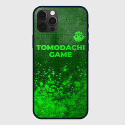 Чехол iPhone 12 Pro Max Tomodachi Game - green gradient посередине