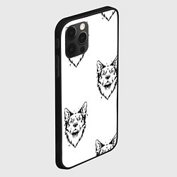 Чехол для iPhone 12 Pro Max Голова собаки, цвет: 3D-черный — фото 2