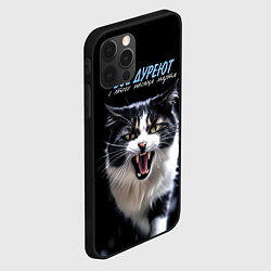 Чехол для iPhone 12 Pro Max Все дуреют с этого месяца марта, цвет: 3D-черный — фото 2