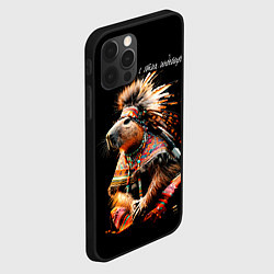 Чехол для iPhone 12 Pro Max Все дуреют с этих индейцев, цвет: 3D-черный — фото 2