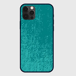 Чехол для iPhone 12 Pro Max Джинс с потертостями-зеленый, цвет: 3D-черный