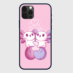 Чехол iPhone 12 Pro Max Парочка аксолотлей