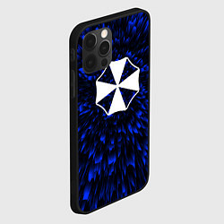 Чехол для iPhone 12 Pro Max Resident Evil blue energy, цвет: 3D-черный — фото 2