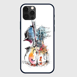 Чехол для iPhone 12 Pro Max Скрипка, цвет: 3D-черный