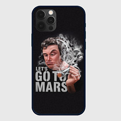 Чехол для iPhone 12 Pro Max Илон Маск - Lets go to Mars, цвет: 3D-черный