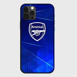 Чехол для iPhone 12 Pro Max Arsenal blue poly, цвет: 3D-черный