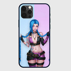 Чехол для iPhone 12 Pro Max League of Legends - Jinx, цвет: 3D-черный