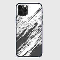Чехол iPhone 12 Pro Max The color is gray and white
