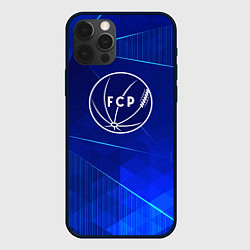 Чехол для iPhone 12 Pro Max Porto blue poly, цвет: 3D-черный