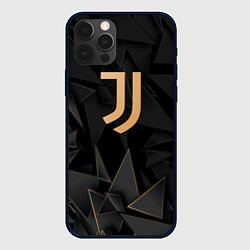 Чехол для iPhone 12 Pro Max Juventus golden poly, цвет: 3D-черный