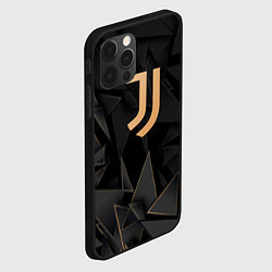 Чехол для iPhone 12 Pro Max Juventus golden poly, цвет: 3D-черный — фото 2