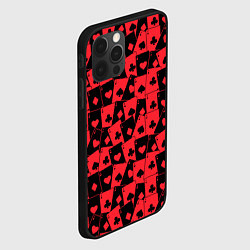 Чехол для iPhone 12 Pro Max Тузы черно-красные, цвет: 3D-черный — фото 2
