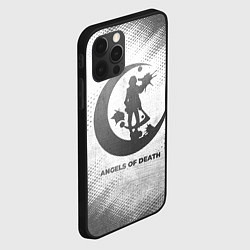 Чехол для iPhone 12 Pro Max Angels of Death - white gradient, цвет: 3D-черный — фото 2