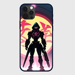 Чехол для iPhone 12 Pro Max Воин аниме, цвет: 3D-черный
