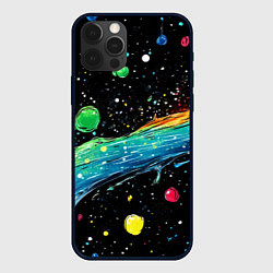 Чехол iPhone 12 Pro Max Брызги радужной краской