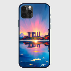 Чехол для iPhone 12 Pro Max Античный островок, цвет: 3D-черный