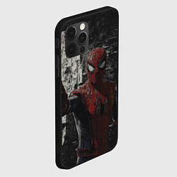 Чехол для iPhone 12 Pro Max Spider man night, цвет: 3D-черный — фото 2