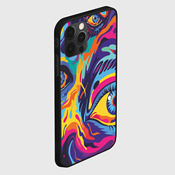 Чехол для iPhone 12 Pro Max Глаза вселенной, цвет: 3D-черный — фото 2