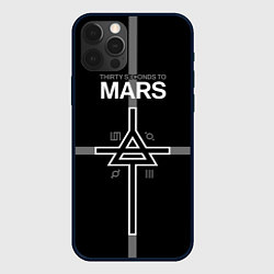 Чехол для iPhone 12 Pro Max 30 Seconds to Mars - poster, цвет: 3D-черный