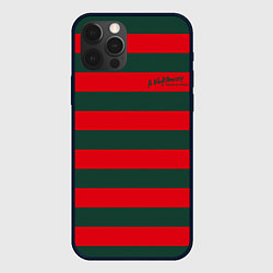 Чехол для iPhone 12 Pro Max Полосы Фредди Крюгера, цвет: 3D-черный