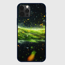Чехол iPhone 12 Pro Max Текстурная зеленая абстракция