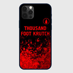 Чехол для iPhone 12 Pro Max Thousand Foot Krutch - red gradient посередине, цвет: 3D-черный