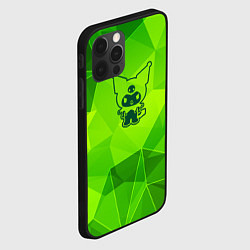 Чехол для iPhone 12 Pro Max Kuromi green poly, цвет: 3D-черный — фото 2