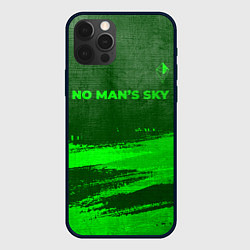 Чехол для iPhone 12 Pro Max No Mans Sky - green gradient посередине, цвет: 3D-черный