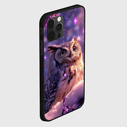 Чехол для iPhone 12 Pro Max Большая мудрая сова, цвет: 3D-черный — фото 2