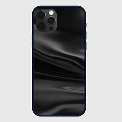 Чехол для iPhone 12 Pro Max Текстура драпированного шелка, цвет: 3D-черный