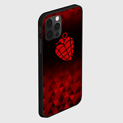 Чехол для iPhone 12 Pro Max Green Day red poly, цвет: 3D-черный — фото 2