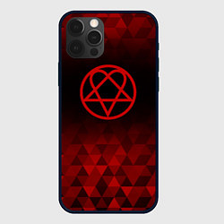 Чехол для iPhone 12 Pro Max HIM red poly, цвет: 3D-черный