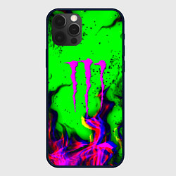 Чехол iPhone 12 Pro Max Monster Energy flame