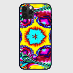 Чехол для iPhone 12 Pro Max Абстракция узор фракталы, цвет: 3D-черный