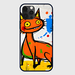 Чехол для iPhone 12 Pro Max Смешные зверята, цвет: 3D-черный
