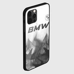 Чехол для iPhone 12 Pro Max BMW - white gradient посередине, цвет: 3D-черный — фото 2