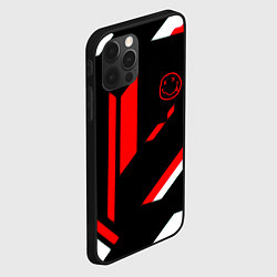 Чехол для iPhone 12 Pro Max Nirvana текстура полосы, цвет: 3D-черный — фото 2