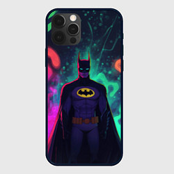 Чехол iPhone 12 Pro Max Бэтмен красочное небо