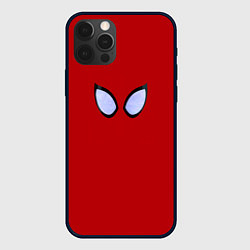 Чехол для iPhone 12 Pro Max Взгляд человека паука, цвет: 3D-черный