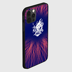 Чехол для iPhone 12 Pro Max Cyberpunk 2077 red energy, цвет: 3D-черный — фото 2
