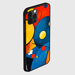 Чехол для iPhone 12 Pro Max Динамичный красочный паттерн, цвет: 3D-черный — фото 2