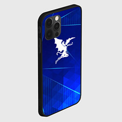 Чехол для iPhone 12 Pro Max Black Sabbath blue poly, цвет: 3D-черный — фото 2