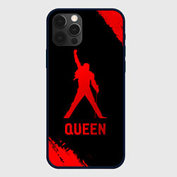 Чехол для iPhone 12 Pro Max Queen - red gradient, цвет: 3D-черный