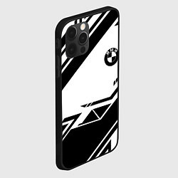 Чехол для iPhone 12 Pro Max BMW geometry black, цвет: 3D-черный — фото 2