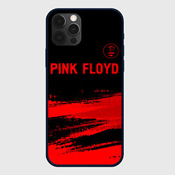 Чехол для iPhone 12 Pro Max Pink Floyd - red gradient посередине, цвет: 3D-черный