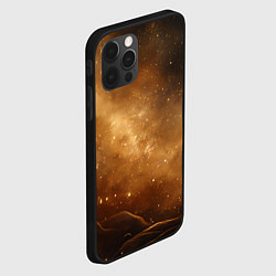 Чехол для iPhone 12 Pro Max Песочный фон со звездами, цвет: 3D-черный — фото 2