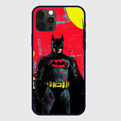 Чехол iPhone 12 Pro Max Бэтмен красками