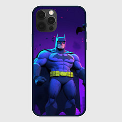 Чехол для iPhone 12 Pro Max Бэтмен объемная модель, цвет: 3D-черный