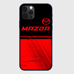 Чехол iPhone 12 Pro Max Mazda - red gradient посередине
